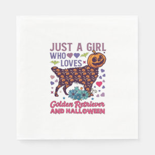 Halloween Golden Retriever_1 Napkin