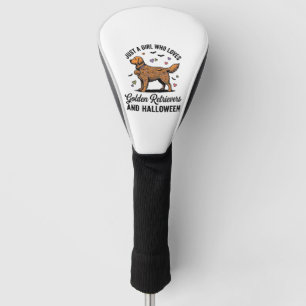 Halloween Golden Retriever Girl Dog Mum Vintage Ar Golf Head Cover