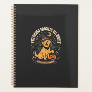 Halloween Golden Retriever Pumpkin Mischief Planner