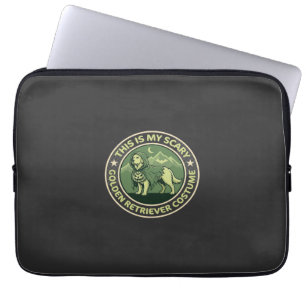 Halloween Golden Retriever This is my Scary_1 Laptop Sleeve