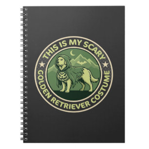 Halloween Golden Retriever This is my Scary_1 Notebook