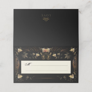 Halloween Golden Skeletons Blank Pack Place Cards