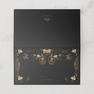 Halloween Golden Skeletons Blank Pack Place Cards