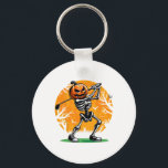 Halloween Golf Skeleton Golfer Pumpkin Halloween G Key Ring<br><div class="desc">Halloween Golf Skeleton Golfer Pumpkin Halloween Golfing</div>