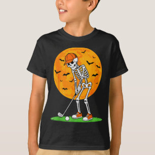Halloween Golf Skeleton Soky Golfer Halloween Golf T-Shirt