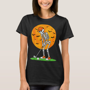 Halloween Golf Skeleton Soky Golfer Halloween Golf T-Shirt