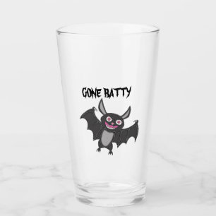 Halloween Gone Batty Glass