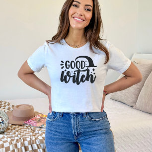 Halloween Good Witch Hat Stars T-Shirt