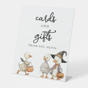 Halloween Goose Cards anf Gifts Sign personalized