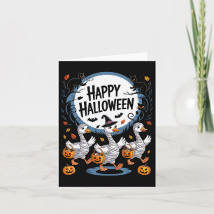 Halloween Goose Happy Halooween Goose  Card