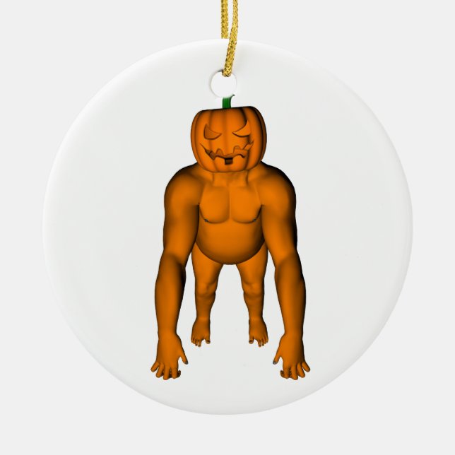 Halloween Gorilla Ceramic Tree Decoration (Front)