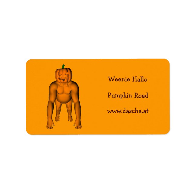 Halloween Gorilla Label (Front)