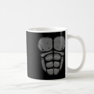 Halloween Gorilla Monkey Belly Chest Costume Men B Coffee Mug