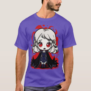 Halloween Goth Chibi Vampire Girl T-Shirt