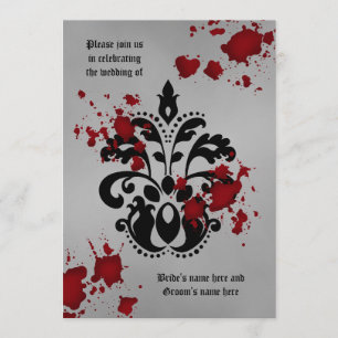 Halloween Goth wedding Invitation