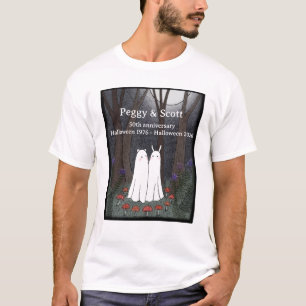 Halloween Gothic Couple Custom Anniversary T-Shirt