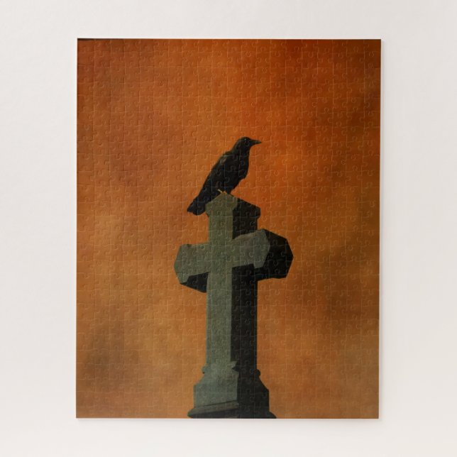 Halloween Gothic Crow Jigsaw Puzzle (Vertical)