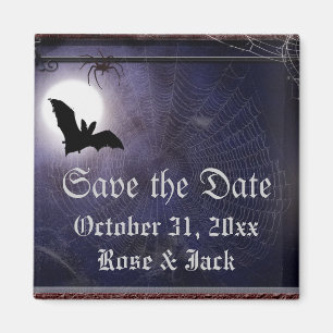 Halloween / Gothic full moon bat Template Magnet