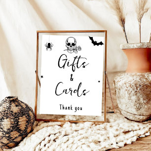 Halloween Gothic Gift and Cards wedding sign