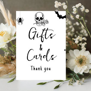 Halloween Gothic Gift and Cards wedding sign