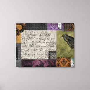 Halloween Gothic Mediaeval Spooky Apothecary Art Canvas Print