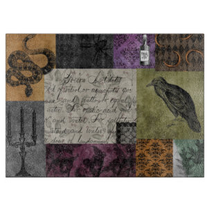 Halloween Gothic Mediaeval Spooky Apothecary Art Cutting Board