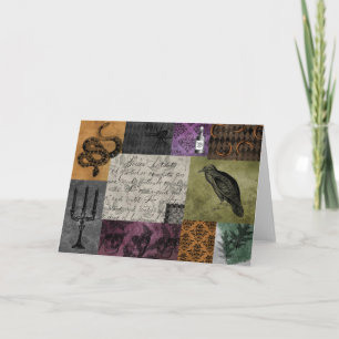 Halloween Gothic Medieval Spooky Apothecary Art Card