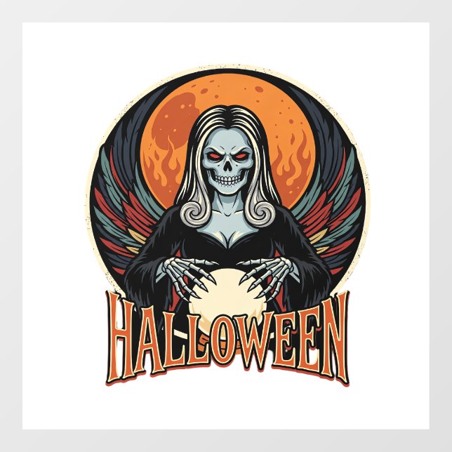 Halloween Gothic Skeleton Fortune Teller Vector Ar (Sheet)