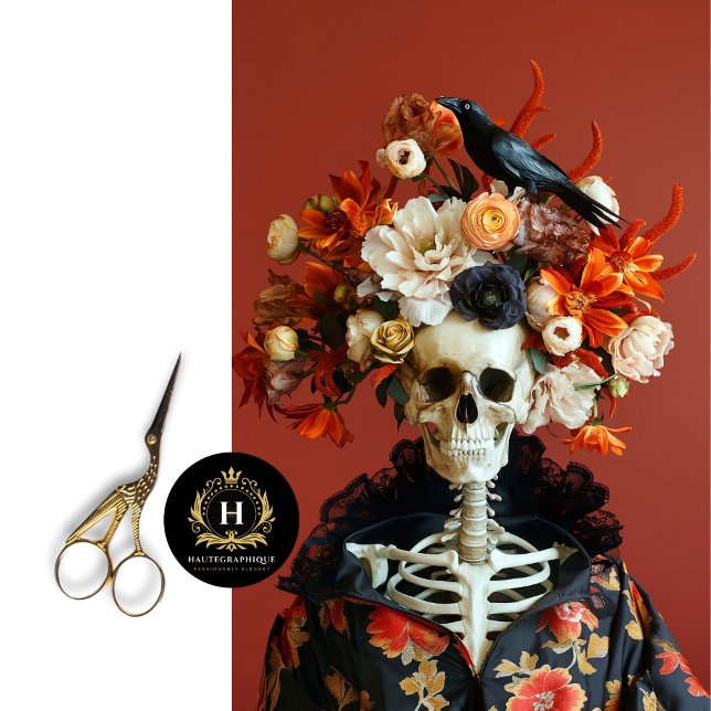 Halloween Gothic Skeleton Skull Decoupage  Tissue Paper (Creator Uploaded)