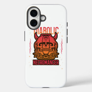 Halloween Gothic Skull T-Shirt iPhone 16 Case