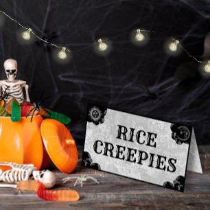 Halloween & Gothic Spirit Board Folded Food Label Place Card