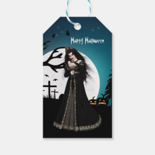 Halloween Gothic Vampire Personalised Gift Tags