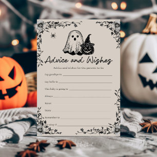 Halloween Gothic Vintage Advice and Wishes Game