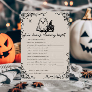Halloween Gothic Vintage Who Knows Mummy Best Game