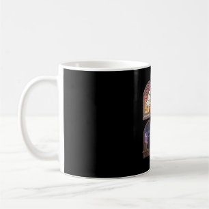 Halloween Gothic Window Ghost Pumpkin Black Cat Ha Coffee Mug