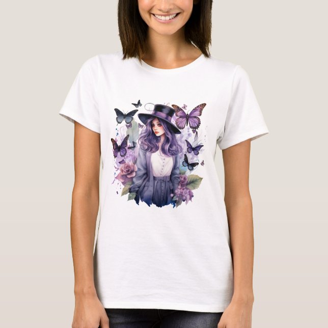 Halloween gothic witch T-Shirt (Front)