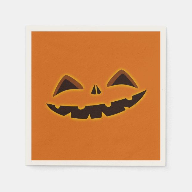 Halloween Gourd-eous Night  Napkin (Front)