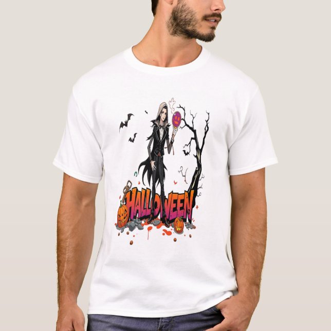 halloween graffiti art anime T-Shirt (Front)