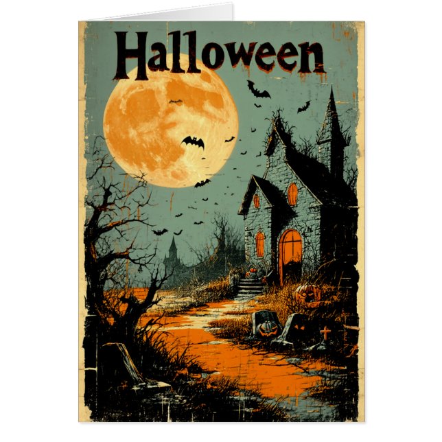 Halloween Graphic – 1960s Poster Style (Front)