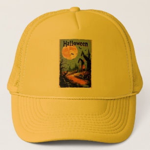 Halloween Graphic – 1960s Poster Style Trucker Hat