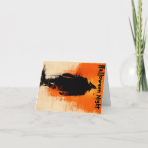 Halloween Graphic – 1960s Poster Vibes Thank You Card