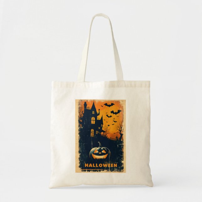 Halloween Graphic Limited Edition Artwork Tote Bag (Front)