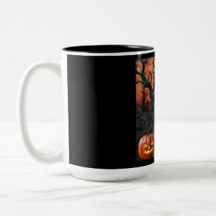 Halloween gravestone humour “Ben Better” Two-Tone Coffee Mug