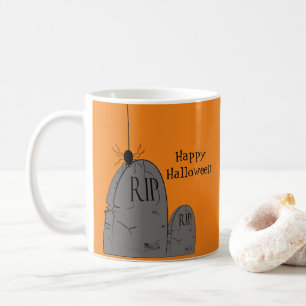 Halloween gravestones mug