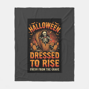 Halloween Graveyard Costume Awakening Fleece Blanket