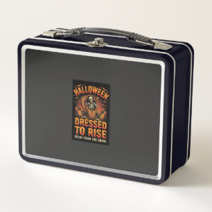 Halloween Graveyard Costume Awakening Metal Lunch Box