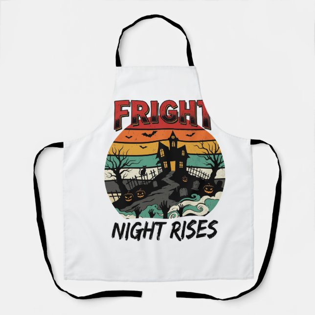 Halloween Graveyard Fright Night Apron (Front)