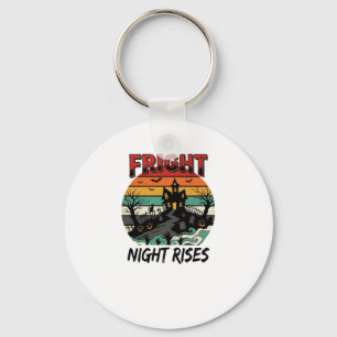 Halloween Graveyard Fright Night Key Ring