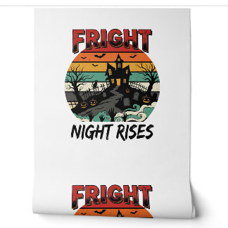 Halloween Graveyard Fright Night Wallpaper