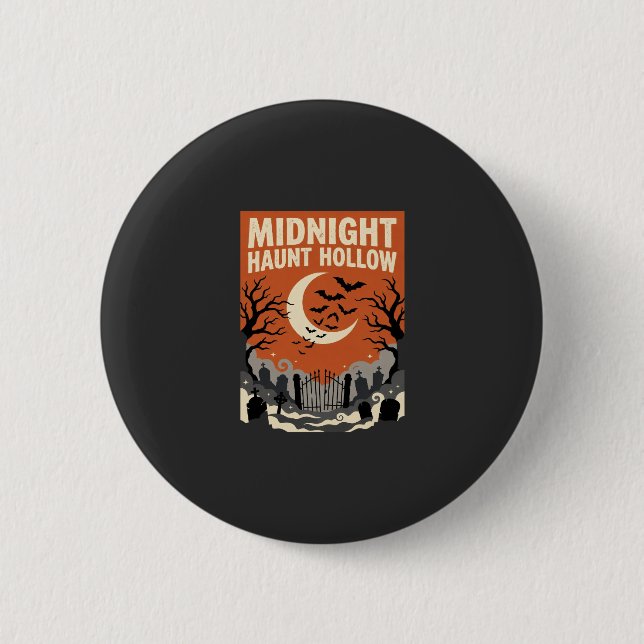 Halloween Graveyard Haunt 6 Cm Round Badge (Front)